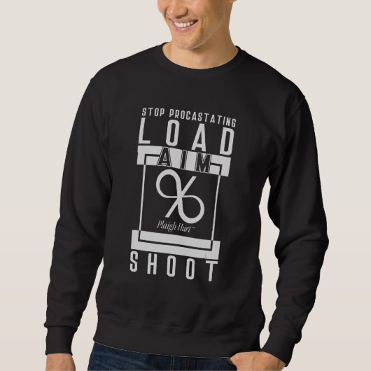 Sweatshirt Charger le tir de but (Devant)