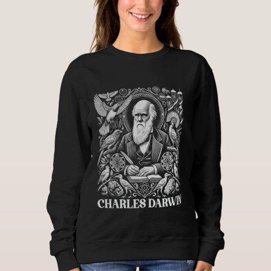 Sweatshirt Charles Darwin Évolution Darwinisme Science (Devant)