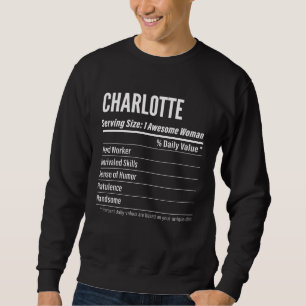 Sweatshirt Charlotte Informations Nutritionnelles Portion Cal