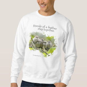 Sweatshirt Charme de coeur Cute Bushtits Songbirds Photo de f