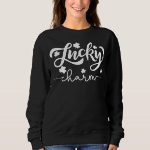 Sweatshirt Charmeur Chanceux Drôle Charme Saint-Patrick Garço