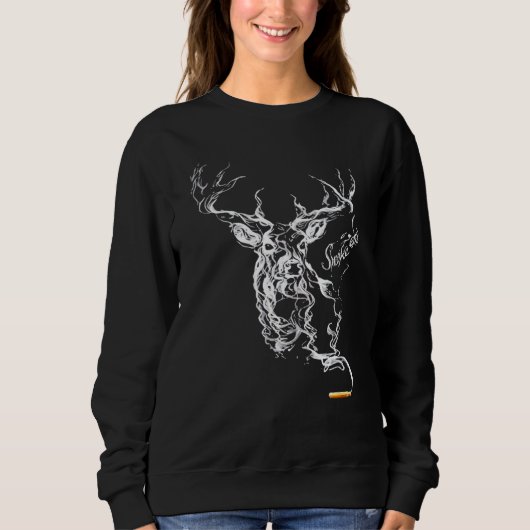 Sweatshirt Chasse au cerf Fumée Em Hunter Mari Père Grand (Devant)