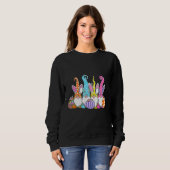 Sweatshirt Chasse Aux Oeufs De Pâques Et B (Devant entier)