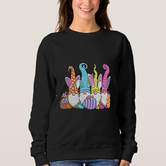 Sweatshirt Chasse Aux Oeufs De Pâques Et B (Devant)
