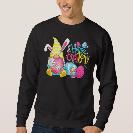 Sweatshirt Chasse Aux Oeufs De Pâques Et B (Devant)