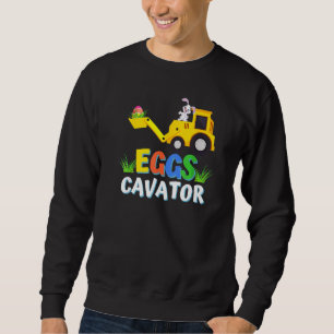 Sweatshirt Chasse Aux Oeufs De Pâques Pour Les Enfants Excava