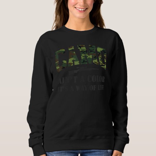 Sweatshirt Chasse Chasse Chasse Deer Camo N'a pas une couleur (Devant)