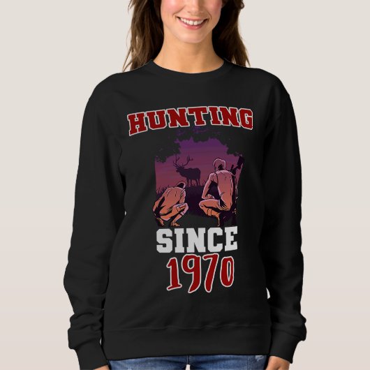 Sweatshirt Chasse depuis 1970 (Devant)