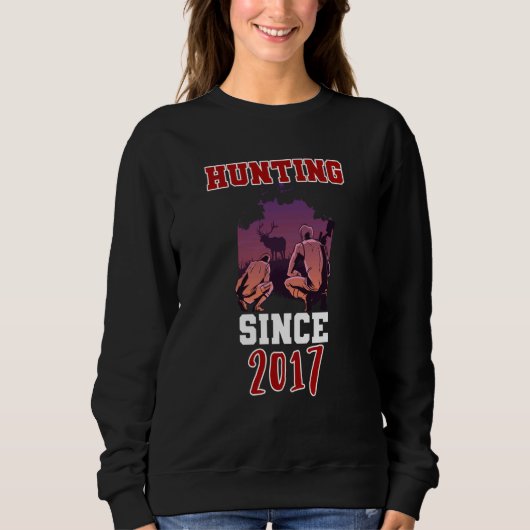 Sweatshirt Chasse depuis 2017 (Devant)
