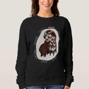 Sweatshirt Chasse Oiseau Et Prédateur Haucon Faucon Falke Haw