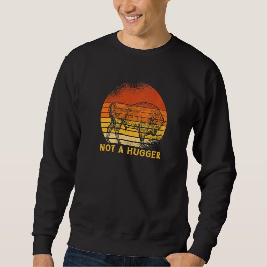 Sweatshirt Chasseur de bison américain Buffles Chasse Pas un (Devant)