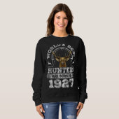 Sweatshirt Chasseur De Cerfs De 95 Ans Né En 1927 95e Anniver (Devant entier)