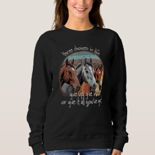 Sweatshirt Chasseur de pression Jumper Évent Cheval Spectacle