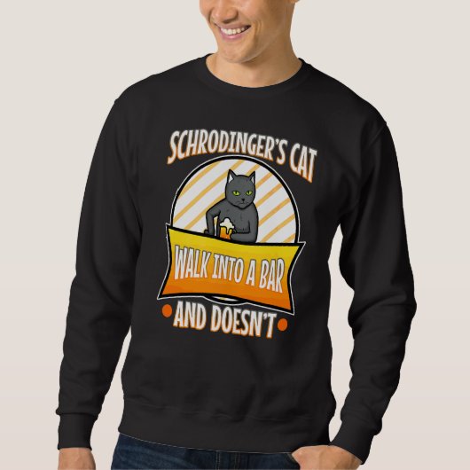 Sweatshirt Chat 4 de Schrodinger (Devant)