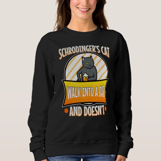 Sweatshirt Chat 4 de Schrodinger (Devant)