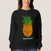 Sweatshirt Chat à ananas (Devant)