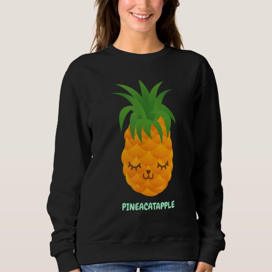 Sweatshirt Chat à ananas (Devant)