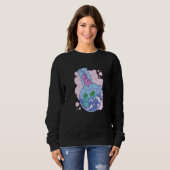 Sweatshirt Chat à bongue articulée (Devant entier)