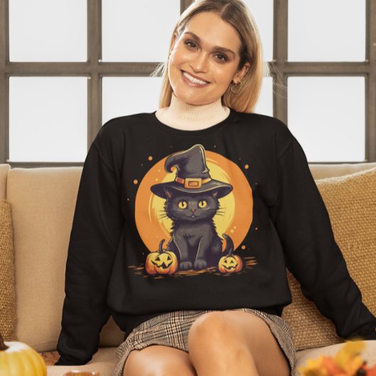 Sweatshirt Chat à chaton pour Halloween
