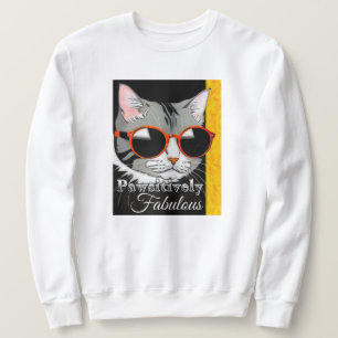Sweatshirt Chat à la mode