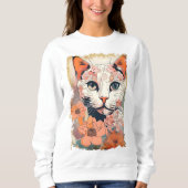 Sweatshirt Chat Artistique (Devant)