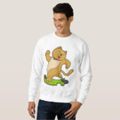 Sweatshirt Chat avec Choker à l'exécution (Devant entier)