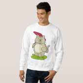 Sweatshirt Chat avec parapluie (Devant entier)