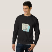 Sweatshirt Chat Avec Plantes Dans Une Boîte (Devant entier)