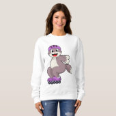 Sweatshirt Chat avec roulettes (Devant entier)