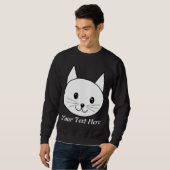 Sweatshirt Chat blanc (Devant entier)