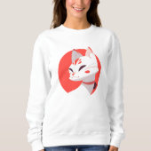 Sweatshirt Chat blanc mignon (Devant)