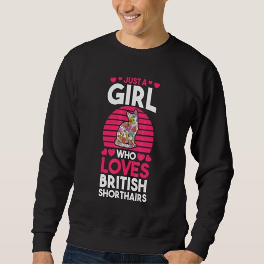Sweatshirt Chat British Shorthair 2 (Devant)