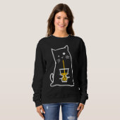 Sweatshirt Chat Bubble Thé femmes Boba (Devant entier)