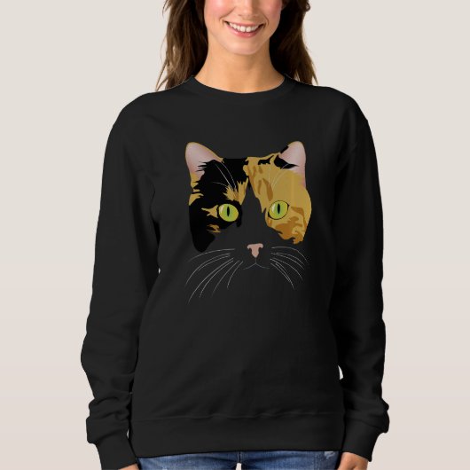 Sweatshirt Chat calico (Devant)