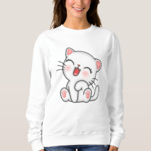 Sweatshirt Chat chandail graphique Lovely sweater