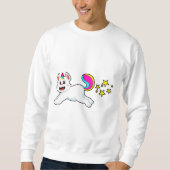 Sweatshirt Chat comme licorne (Devant)