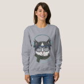 Sweatshirt Chat cool (Devant entier)