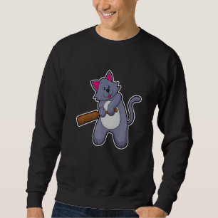 Sweatshirt Chat Cricket Batte de cricket Sports