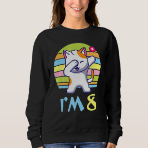 Sweatshirt Chat Dabbing Avec Le Coeur Heureux Pour Moi Vous 8
