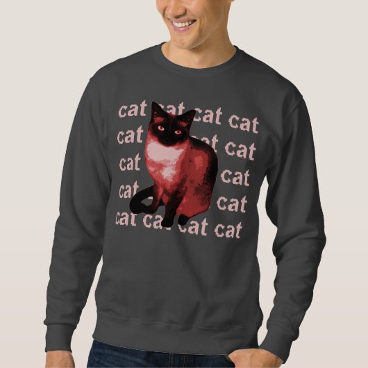 Sweatshirt chat de chat de chat de chat (Devant)