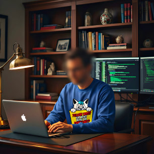 Sweatshirt Chat de foot énergique - Vêtements amusants pour l