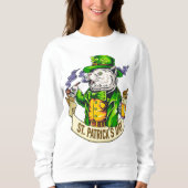 Sweatshirt Chat de la Saint Patrick (Devant)