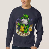 Sweatshirt Chat de la Saint Patrick (Devant)