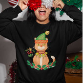 Sweatshirt Chat de Noël amusant