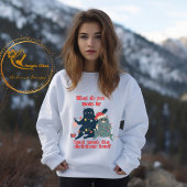 Sweatshirt Chat de Noël amusant