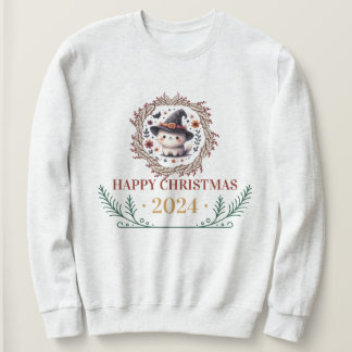 Sweatshirt Chat de Noël mignon T-Shirt 2024 - Festive Holiday