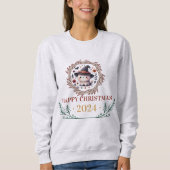 Sweatshirt Chat de Noël mignon T-Shirt 2024 - Festive Holiday (Devant)