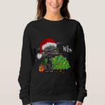 Sweatshirt Chat de Noël What Bed Chat Santa Hat Christmas T<br><div class="desc">Noël Chat What Bored Chat Santa Hat Noël Arbre Noël Noël Noël</div>