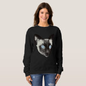 Sweatshirt Chat de Siamese (Devant entier)
