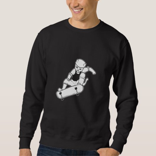 Sweatshirt Chat de skate freestyle (Devant)